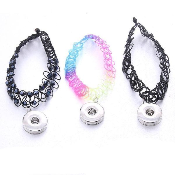 10pcs/lot new fashion black choker snap jewelry 18mm snap button necklace wholesale vintage snap pendant necklace women jewelry q bbytbd, Silver 
10pcs/lot new fashion black choker snap jewelry 18mm snap button necklace wholesale vintage snap pendant necklace women jewelry q bbytbd, Silver