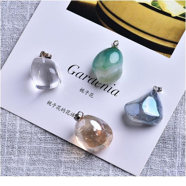 1pc natural white crystal unshaped pendant plated mineral jewelry healing necklace couple decoration fashion trend gift jllhtu, Black
1pc natural white crystal unshaped pendant plated mineral jewelry healing necklace couple decoration fashion trend gift jllhtu, Black