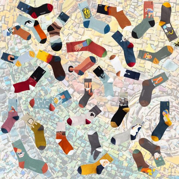 couple retro popular harajuku pattern compression socks style ins happy novelty abstract gradient stripes bare man girl socks, Black
couple retro popular harajuku pattern compression socks style ins happy novelty abstract gradient stripes bare man girl socks, Black