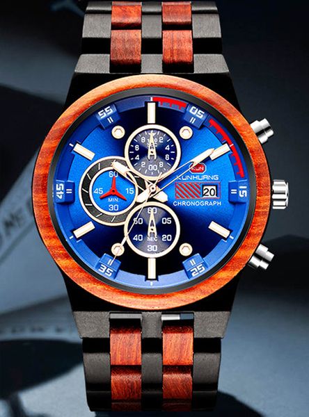 luxury wood watch for men calendar date luminous pointer mens solid wooden wristwatch natural real sandalwood quartz creative blue watches, Slivery;brown
luxury wood watch for men calendar date luminous pointer mens solid wooden wristwatch natural real sandalwood quartz creative blue watches, Slivery;brown