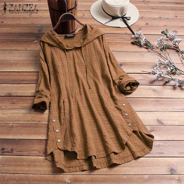 plus size zanzea spring blouse women casual hooded long sleeve check plaid loose party tunic chemise shirts femme robe y200402, White
plus size zanzea spring blouse women casual hooded long sleeve check plaid loose party tunic chemise shirts femme robe y200402, White