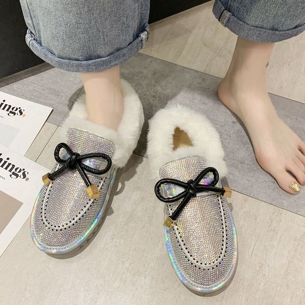2021 the new silver bling crystal winter snow women stuffed flat ankle boots woman fashions ladies'leather shoes j1fk, Black
2021 the new silver bling crystal winter snow women stuffed flat ankle boots woman fashions ladies'leather shoes j1fk, Black