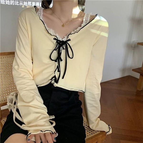 women new autumn long sleeve drawstring blouse shirts with lace tank 2 pieces casual female suits vintage lady sets, White
women new autumn long sleeve drawstring blouse shirts with lace tank 2 pieces casual female suits vintage lady sets, White