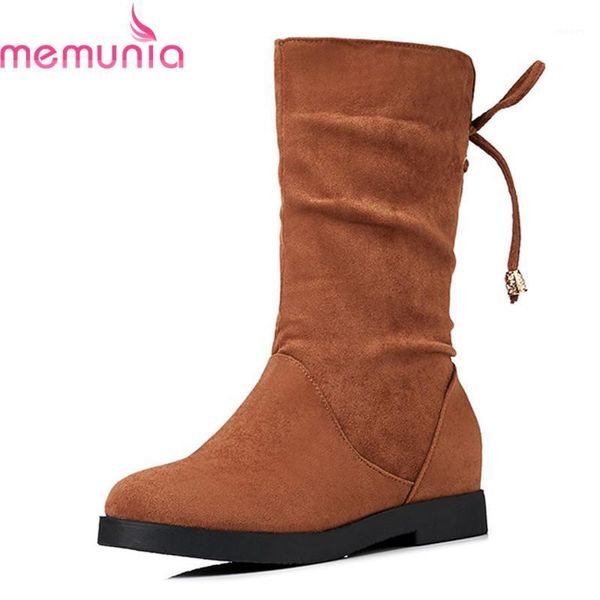 memunia new arrival 2020 ladies boots solid slip on mid calf boots for women round toe 4cm heels suede leather size 30-431, Black
memunia new arrival 2020 ladies boots solid slip on mid calf boots for women round toe 4cm heels suede leather size 30-431, Black