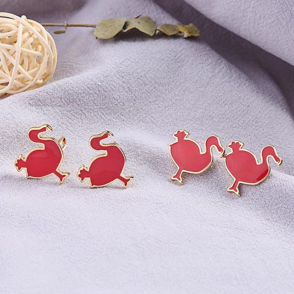 stud red enamel earrings allergy dodo bird brand design africa jewelry for women fashion gift, Golden;silver
stud red enamel earrings allergy dodo bird brand design africa jewelry for women fashion gift, Golden;silver