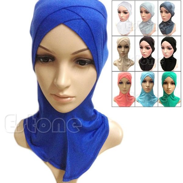 muslim cotton full cover inner hijab cap islamic head wear hat underscarf colors1, Blue;gray
muslim cotton full cover inner hijab cap islamic head wear hat underscarf colors1, Blue;gray