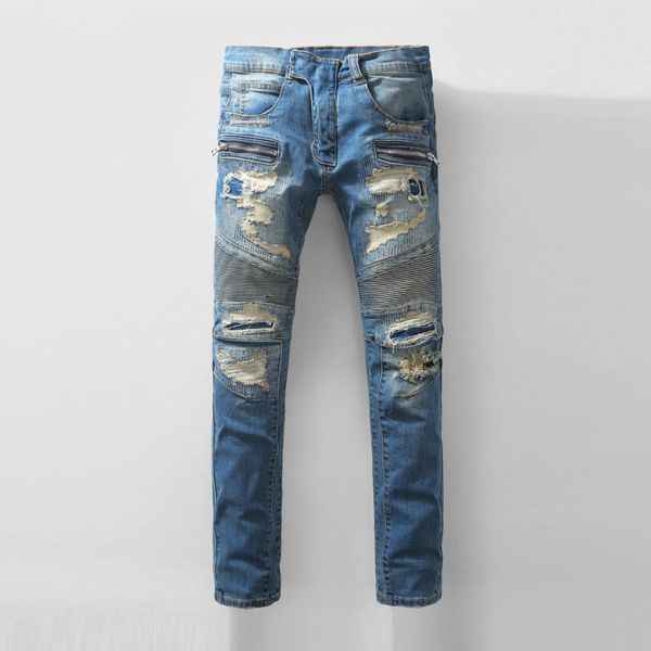 new fashion men's solid printed jeans men slim straight blue stretch jeans designer pants nightclubs singers
new fashion men's solid printed jeans men slim straight blue stretch jeans designer pants nightclubs singers