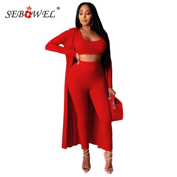 women's tracksuits sebowel autumn casual 3 pieces knitted sets female long sleeve robe coat + cropped bra leggings pants suit clothes, Gray
women's tracksuits sebowel autumn casual 3 pieces knitted sets female long sleeve robe coat + cropped bra leggings pants suit clothes, Gray