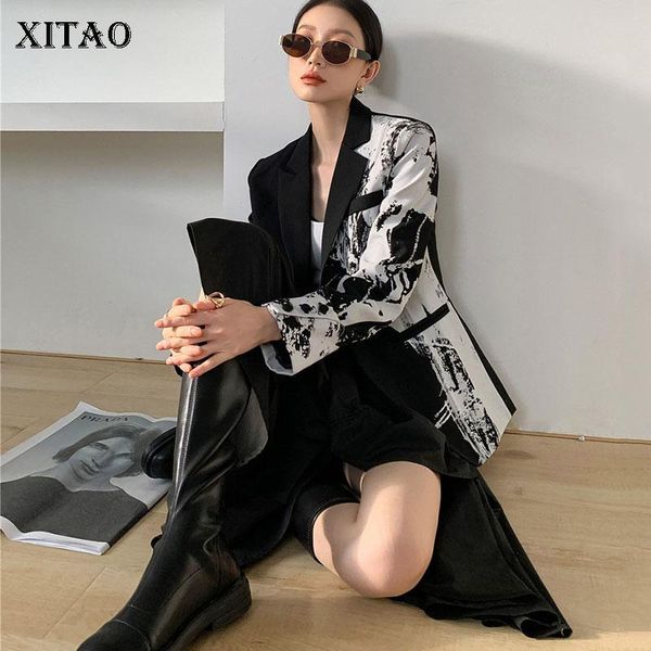 xitao women fashion blazer 2020 autumn print pattern small fresh casual style goddess fan lose full sleeve coat dzl2159, White;black
xitao women fashion blazer 2020 autumn print pattern small fresh casual style goddess fan lose full sleeve coat dzl2159, White;black