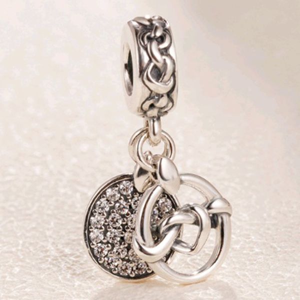

Jewelry Joined by Love Charm Bracelets Pendant Dangle 925-Sterling Silver Pandora Authentic Original