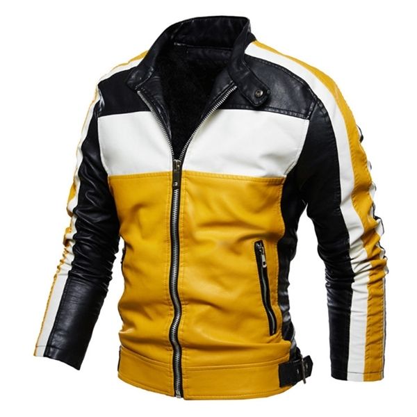bomber men new casual motorcycle coat vintage colorblock mens pu leather jacket c1103, Black;brown
bomber men new casual motorcycle coat vintage colorblock mens pu leather jacket c1103, Black;brown