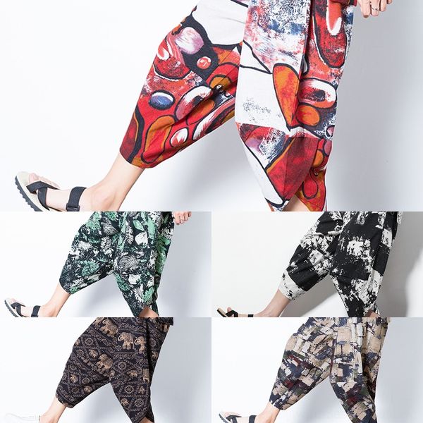 lstjt chinese style cotton and hemp seven point pantscotton summer thin men's lantern harem linen bloomers men's sports loose pant, Blue
lstjt chinese style cotton and hemp seven point pantscotton summer thin men's lantern harem linen bloomers men's sports loose pant, Blue