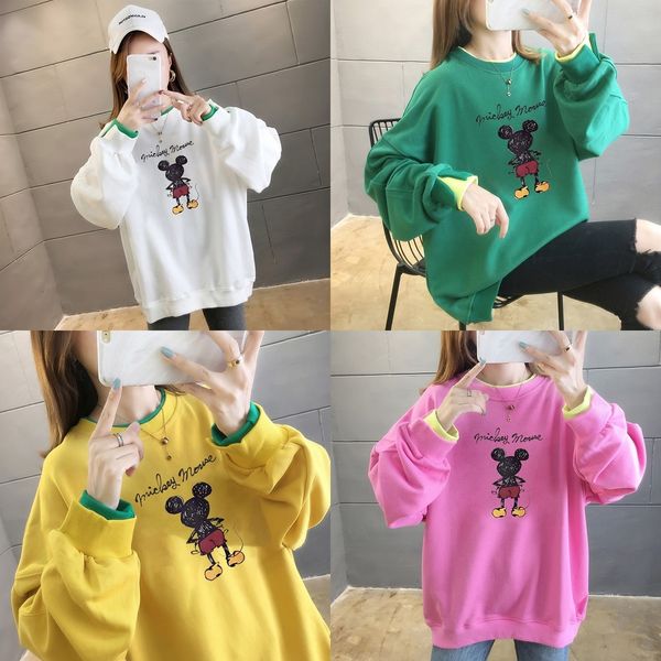 thpqg 2020 pullover sweater autumn new super cartoon printed sweater loose pullover fake two-piece women's eo8cl, Black
thpqg 2020 pullover sweater autumn new super cartoon printed sweater loose pullover fake two-piece women's eo8cl, Black