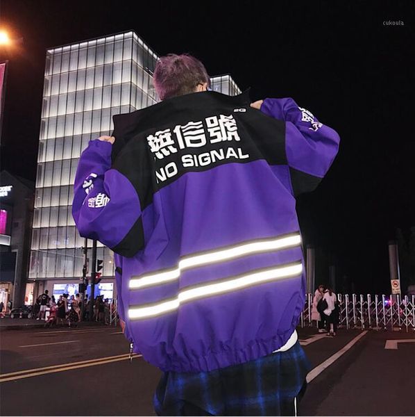 men's jackets autumn men jacket stripe reflective no signal hip hop clothing jaqueta masculina hommes veste ropa clothes1, Black;brown
men's jackets autumn men jacket stripe reflective no signal hip hop clothing jaqueta masculina hommes veste ropa clothes1, Black;brown