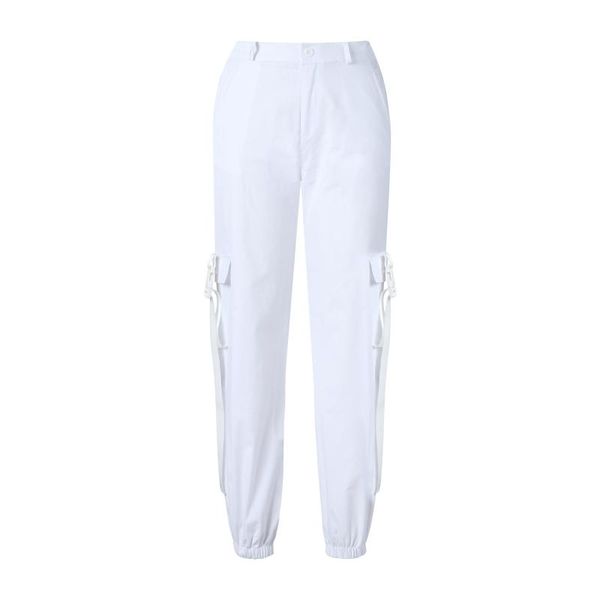 fashion women's cargo pants female elastic waist buckle belted workout jogger harem trousers with pockets activewear streetwear, Black;white
fashion women's cargo pants female elastic waist buckle belted workout jogger harem trousers with pockets activewear streetwear, Black;white