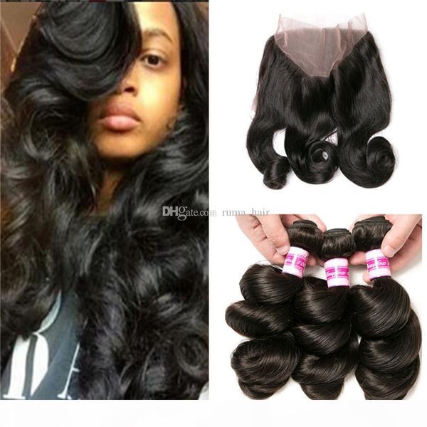 ruma hair loose wave 3 human hair bundles with closure 360 lace frontal with bundle 4 pcs brazilian hair weave bundles with closure, Black;brown
ruma hair loose wave 3 human hair bundles with closure 360 lace frontal with bundle 4 pcs brazilian hair weave bundles with closure, Black;brown