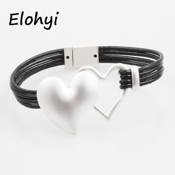 elohyi women handmande plait leather rope bracelet&bangles magnet buckle bracelet for women elegant design jewelry gifts, Black
elohyi women handmande plait leather rope bracelet&bangles magnet buckle bracelet for women elegant design jewelry gifts, Black