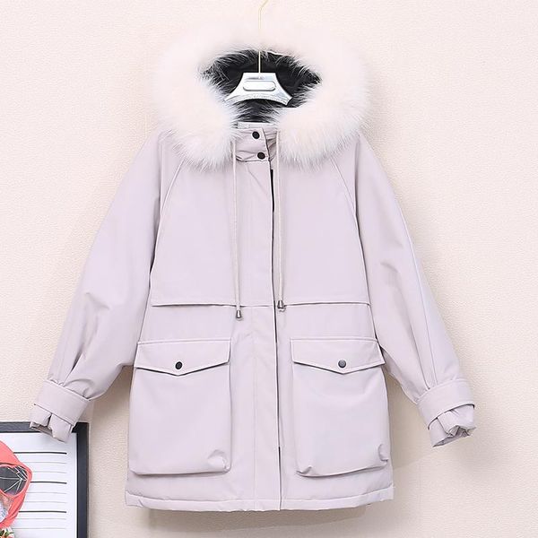 women's down & parkas korean style hooded long woman solid plus size women's winter jacket loose thick with fur collar cotton padd, Black
women's down & parkas korean style hooded long woman solid plus size women's winter jacket loose thick with fur collar cotton padd, Black