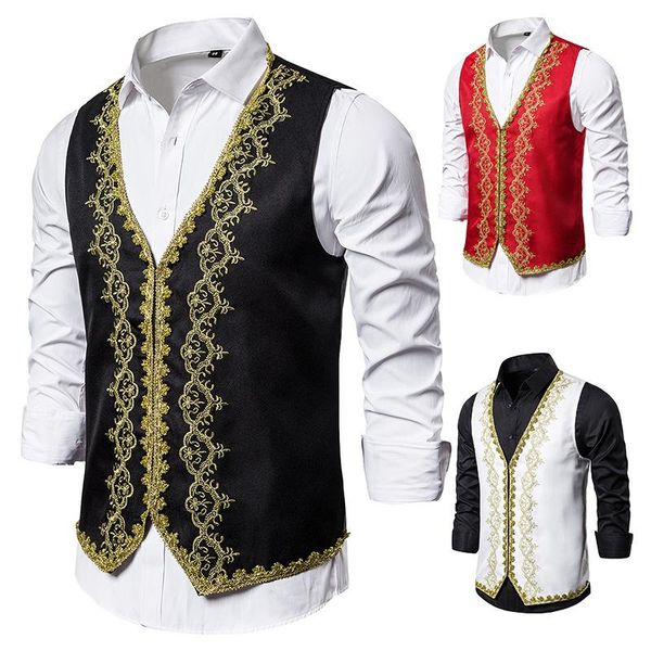 banquet wedding waistcoat party waistcoat bar night club suit men bright suit paisley men vest, Black;white
banquet wedding waistcoat party waistcoat bar night club suit men bright suit paisley men vest, Black;white