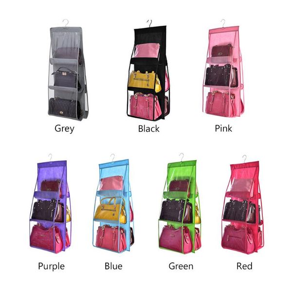 6-pocket pvc hanging dust-proof large-capacity and convenient for home closet storage bag foldable handbag wallet storage bag
6-pocket pvc hanging dust-proof large-capacity and convenient for home closet storage bag foldable handbag wallet storage bag