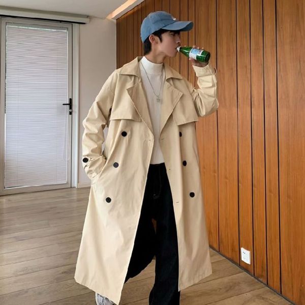 2021 male autumn thin new winter pure long coat trend masculine clothes ffbg, Tan;black
2021 male autumn thin new winter pure long coat trend masculine clothes ffbg, Tan;black