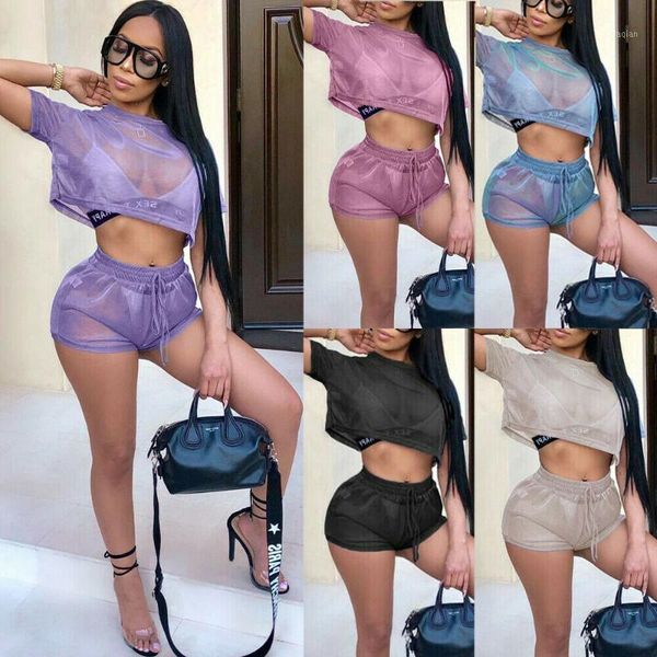 women's swimwear women summer bikini cover up short sleeve shorts sport tracksuit set1, White;black
women's swimwear women summer bikini cover up short sleeve shorts sport tracksuit set1, White;black