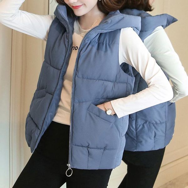 women's vests plus size m-3xl women vest winter jacket pocket hooded coat warm casual cotton padded female slim sleeveless waistcoat#g3, Black;white
women's vests plus size m-3xl women vest winter jacket pocket hooded coat warm casual cotton padded female slim sleeveless waistcoat#g3, Black;white