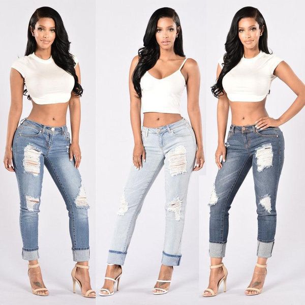 2020 new women denim skinny pants high waist stretch jeans loose cowboy slim denim ripped trousers1, Blue
2020 new women denim skinny pants high waist stretch jeans loose cowboy slim denim ripped trousers1, Blue