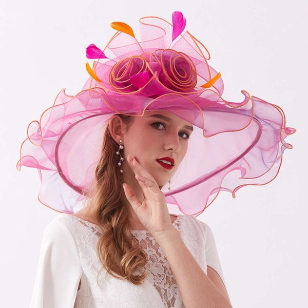 style outdoor leisure new eaves hat spring and summer women's organza embroidered hat flat hat, Blue;gray
style outdoor leisure new eaves hat spring and summer women's organza embroidered hat flat hat, Blue;gray