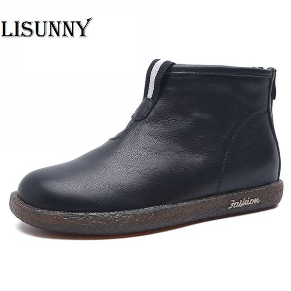 boots 2021 woman college style ankle genuine leather shoes autumn winter women's female rubber flat with flannel, Black
boots 2021 woman college style ankle genuine leather shoes autumn winter women's female rubber flat with flannel, Black