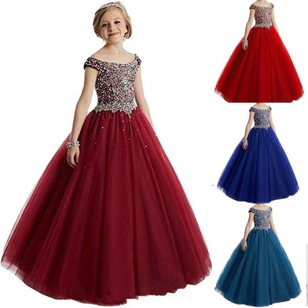 girl's dresses crystal flower girls for wedding beads sequins pageant kids communion ball gown children formal wear, Red;yellow
girl's dresses crystal flower girls for wedding beads sequins pageant kids communion ball gown children formal wear, Red;yellow