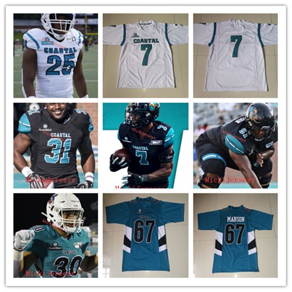 custom coastal carolina chanticleers tarron jackson grayson mccall cj. marable isaiah likely jaivon heiligh coastal carolina football jersey, Black
custom coastal carolina chanticleers tarron jackson grayson mccall cj. marable isaiah likely jaivon heiligh coastal carolina football jersey, Black