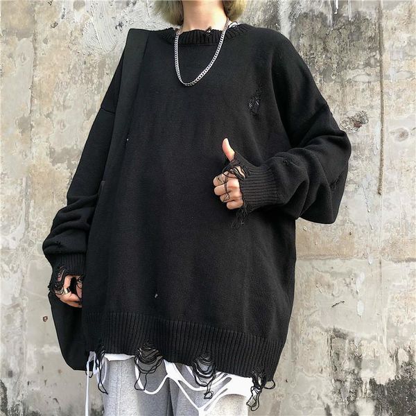 tvvovvin 2019 new fashion autumn winter deliberately old hole pullovers women loose casual korean version tide sweaters x7781, White;black
tvvovvin 2019 new fashion autumn winter deliberately old hole pullovers women loose casual korean version tide sweaters x7781, White;black