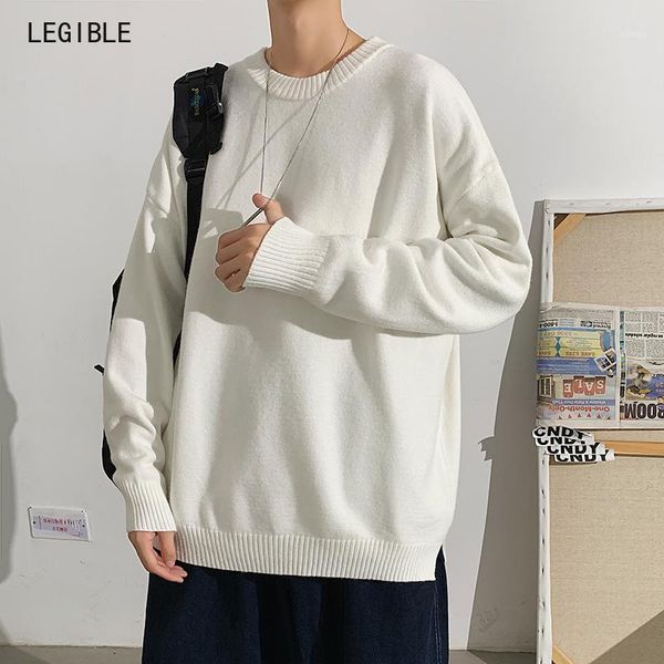 legible autumn winter sweater men loose solid mens sweater causal pullover men o-neck collar1, White;black 
legible autumn winter sweater men loose solid mens sweater causal pullover men o-neck collar1, White;black