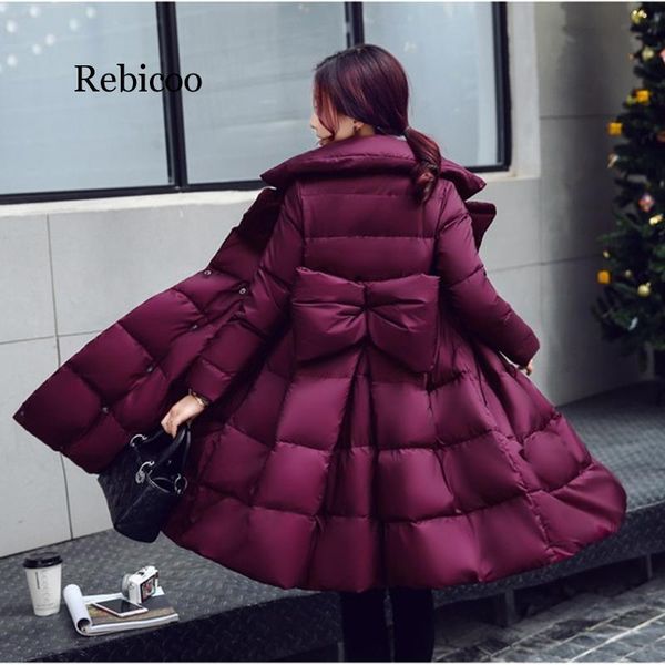 winter parkas women cotton jacket fashion a-line down cotton jackets thick warm long slim female bow big swing cotton coats n247x1016, Black;brown
winter parkas women cotton jacket fashion a-line down cotton jackets thick warm long slim female bow big swing cotton coats n247x1016, Black;brown