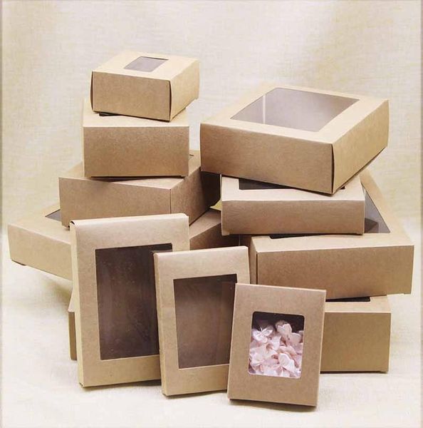 10pc multi size gift box with window kraft paper candy wedding christmas favors package party suppiles box bbyknp sweet07
10pc multi size gift box with window kraft paper candy wedding christmas favors package party suppiles box bbyknp sweet07