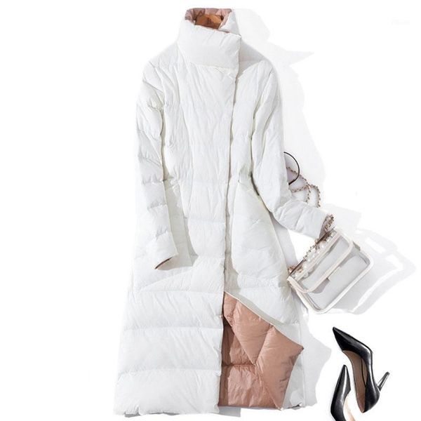 2020 women winter coat stand collar white duck down inner women light long jacket coat casaco feminino parkas1, Black
2020 women winter coat stand collar white duck down inner women light long jacket coat casaco feminino parkas1, Black