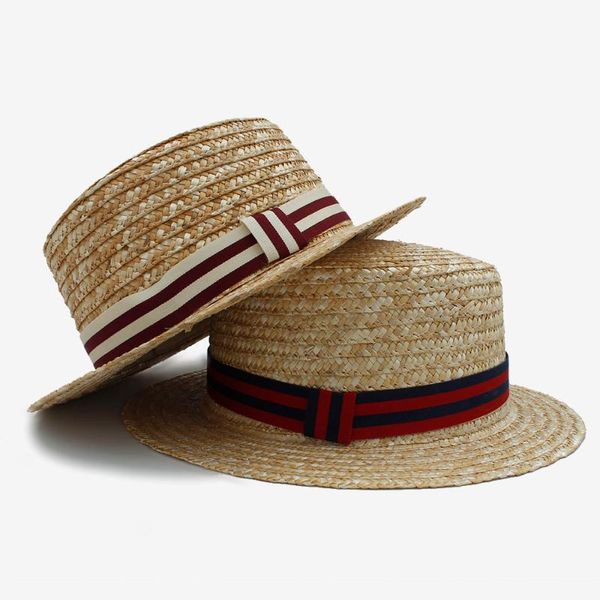 мужчины женщины crunch брим flat top солома 100% хороший queality flat sun hat женщин лето пляж шляпа полоса соломы панама fedora, Blue;gray
мужчины женщины crunch брим flat top солома 100% хороший queality flat sun hat женщин лето пляж шляпа полоса соломы панама fedora, Blue;gray
