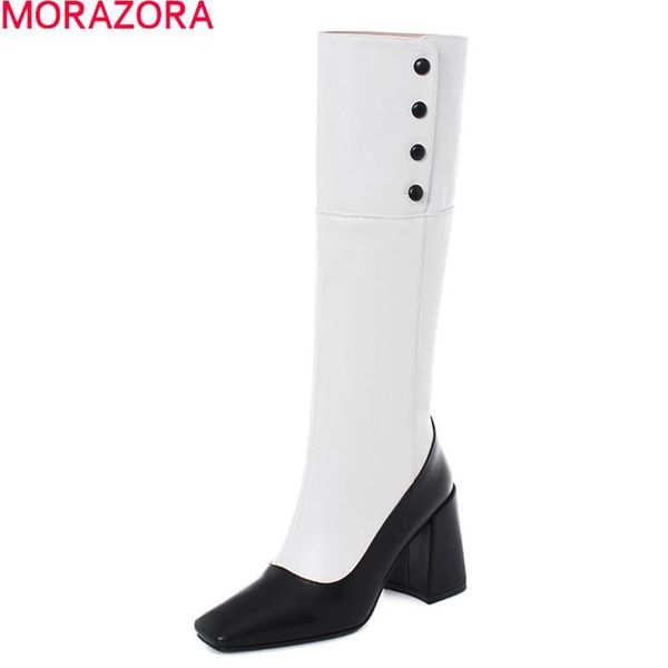 boots morazora 2021 arrival knee high women thick heels square toe mixed colors winter shoes, Black
boots morazora 2021 arrival knee high women thick heels square toe mixed colors winter shoes, Black