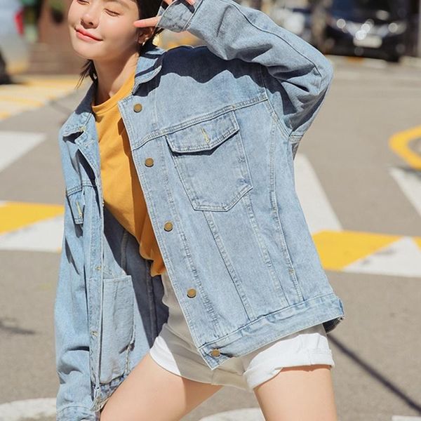 women's jackets oversize jeans jacket women 2021 autumn streetwear loose designs denim coat long sleeve female ladies outwear 5166, Black;brown
women's jackets oversize jeans jacket women 2021 autumn streetwear loose designs denim coat long sleeve female ladies outwear 5166, Black;brown