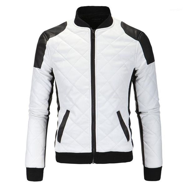 autumn winter mens leather jackets casual classic motorcycle black white stitched argyle fashion slim fit jacket1
autumn winter mens leather jackets casual classic motorcycle black white stitched argyle fashion slim fit jacket1