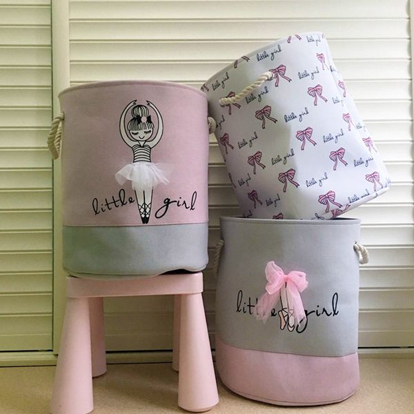 kids pink laundry basket organizer cotton linen ballet girl bow print toys storage basket home organization for dirty clothes c0125
kids pink laundry basket organizer cotton linen ballet girl bow print toys storage basket home organization for dirty clothes c0125