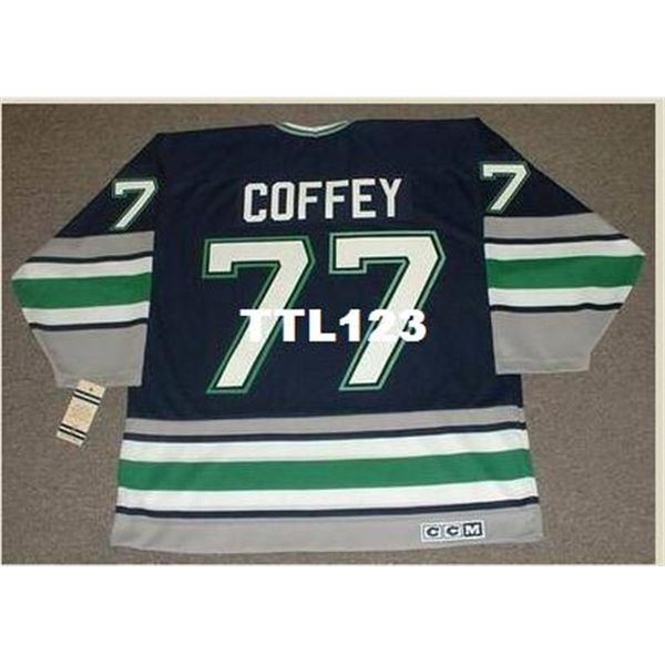 740 #77 paul coffey hartford whalers 1996 ccm vintage hockey jersey or custom any name or number retro jersey, Black
740 #77 paul coffey hartford whalers 1996 ccm vintage hockey jersey or custom any name or number retro jersey, Black