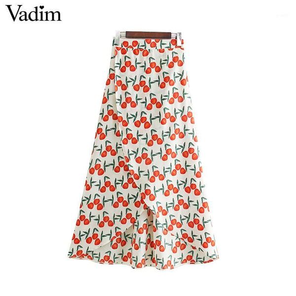 vadim women sweet cherry print pleated midi skirt faldas mujer elastic waist split design female stylish mid calf skirts ba6361, Black
vadim women sweet cherry print pleated midi skirt faldas mujer elastic waist split design female stylish mid calf skirts ba6361, Black