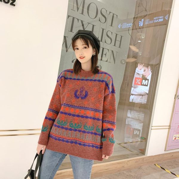 2020 new autumn winter women sweater christmas round neck fashion long sleeve loose female pullovers kintted casual lazy 1, White;black
2020 new autumn winter women sweater christmas round neck fashion long sleeve loose female pullovers kintted casual lazy 1, White;black