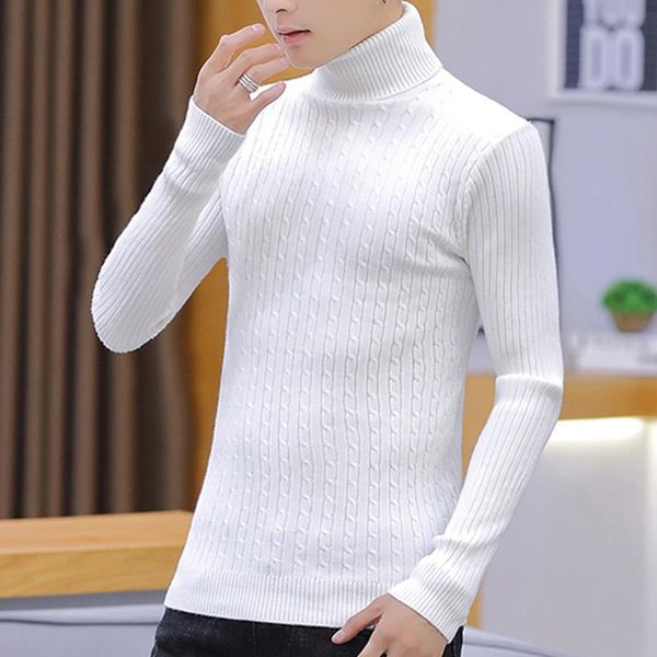 men's sweaters winter warm turtleneck sweater men fashion christmas knitted mens casual trendy male slim fit pullover, White;black
men's sweaters winter warm turtleneck sweater men fashion christmas knitted mens casual trendy male slim fit pullover, White;black