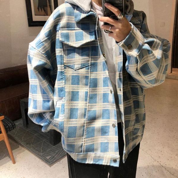 autumn plaid jacket men's fashion retro casual hooded jackets mens streetwear wild loose hip-hop bomber jacket men m-xl, Black;brown
autumn plaid jacket men's fashion retro casual hooded jackets mens streetwear wild loose hip-hop bomber jacket men m-xl, Black;brown