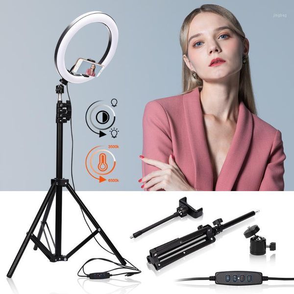 flash heads pography led selfie ring light 16cm/26cm dimmable camera phone fill lamp 2m stand tripod for makeup video live studio1
flash heads pography led selfie ring light 16cm/26cm dimmable camera phone fill lamp 2m stand tripod for makeup video live studio1