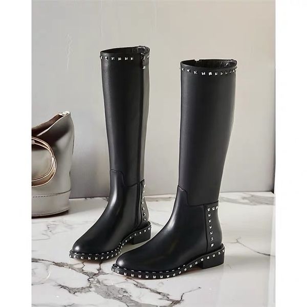 aafashion latest luxury women's designer boots 100% leather high heels spring and autumn over the knee boots winter women's shoes, Black
aafashion latest luxury women's designer boots 100% leather high heels spring and autumn over the knee boots winter women's shoes, Black