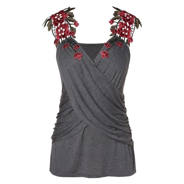 tank women criss cross plus size 5xl lace appliques vest v neck sleeveless ruched solid casual tank ladies summer tank, White
tank women criss cross plus size 5xl lace appliques vest v neck sleeveless ruched solid casual tank ladies summer tank, White